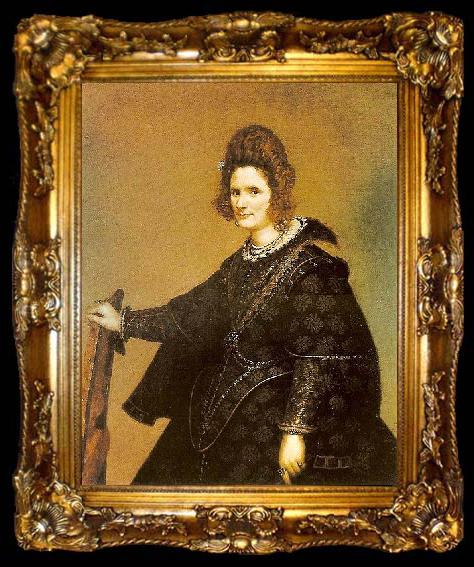 framed  Diego Velazquez Lady from court,, ta009-2